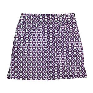 N'VO By Lanctot Athletic Golf Skort  Women's Size 2  Purple Geometric Print